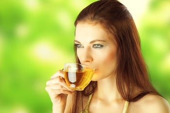 drinking-green-tea